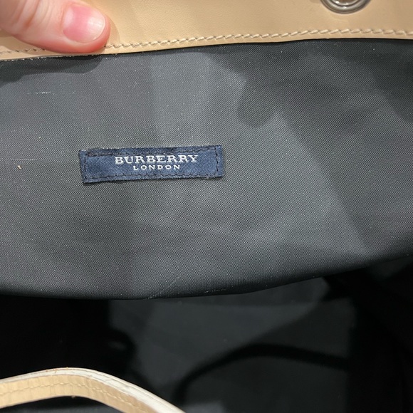 Burberry tan nova check canvas tote bag - Picture 6 of 9